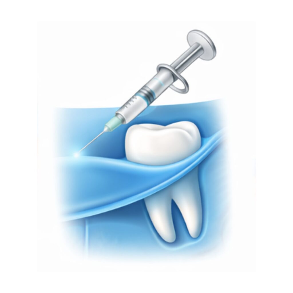 Τοπική αναισθησία & απομόνωση του δοντιού